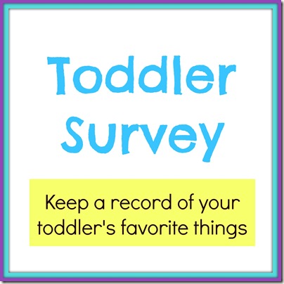 Toddler Survey 2