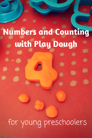 Number Recognition and Counting with Play Dough