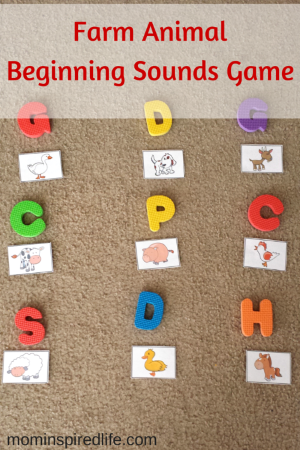 Farm Animals Beginning Sounds Game