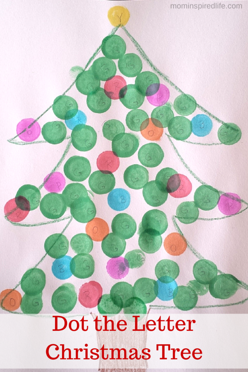 Alphabet Activity: Dot the Letter Christmas Tree. A fun Do A Dot marker activity for the holidays!