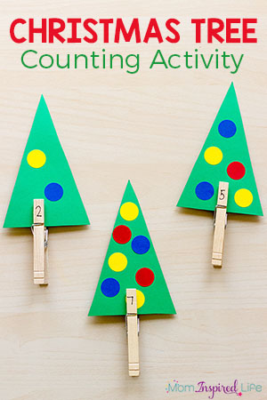 Christmas Tree Counting Math Activity