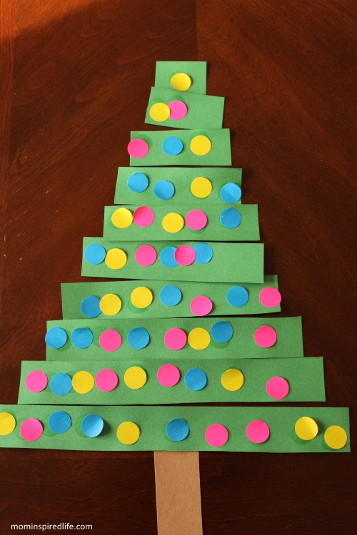Evergreen Tree Math Counting and Ordering Activity