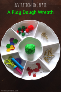 Invitation to Create a Wreath from Play Dough