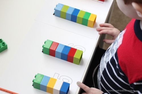Lego Duplo Counting and Patterning Cards