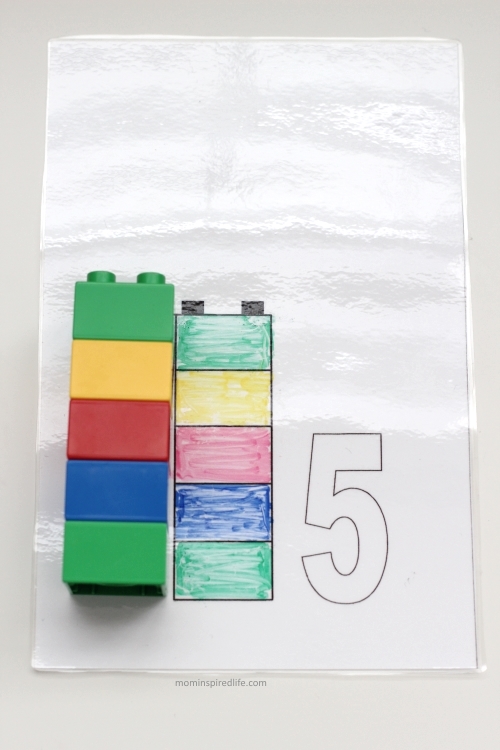 Lego Duplo Counting and Patterning Cards