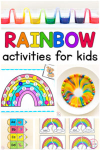 Rainbow activities for kids. Free rainbow printables.