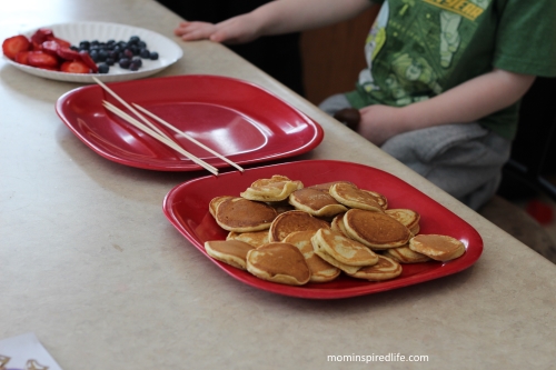 Teaching Patterns with Pancakes and Fruit Skewers