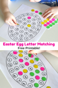 Easter Egg Letter Matching Printable