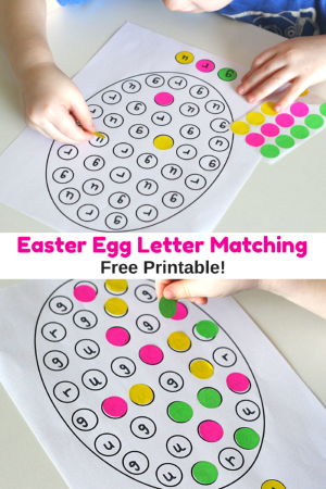 Easter Egg Letter Matching Printable