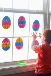 Easter Egg Puzzles for Teaching Letters and Sight Words
