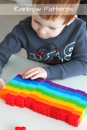 Rainbow Patterns with Blocks