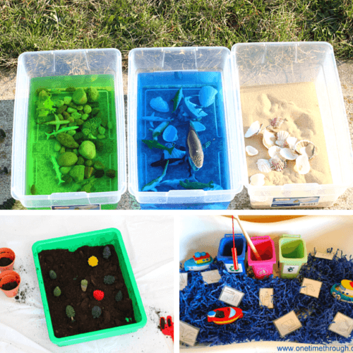 Sensory bins and learning experiences for Earth Day!