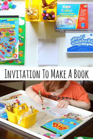 Preschool Invitation to Make Books