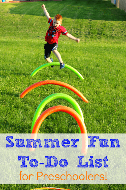 Summer bucket list for preschoolers! Have lots of fun this summer!