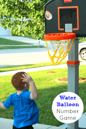 Learning Numbers with Water Balloon Basketball