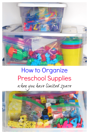 How to Organize Preschool Supplies