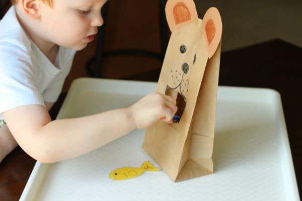 An alphabet activity for bear preschool theme.