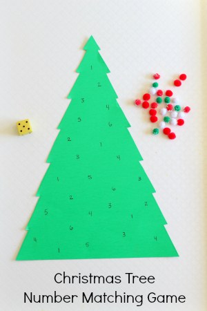 Christmas Tree Number Matching Game
