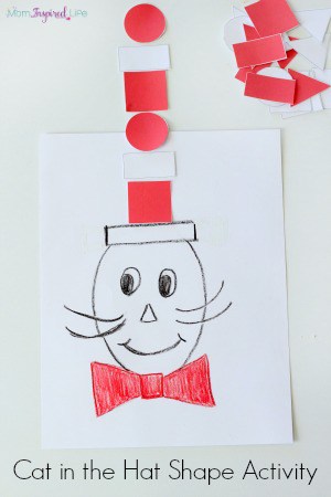Cat in the Hat Inspired Shape Activity