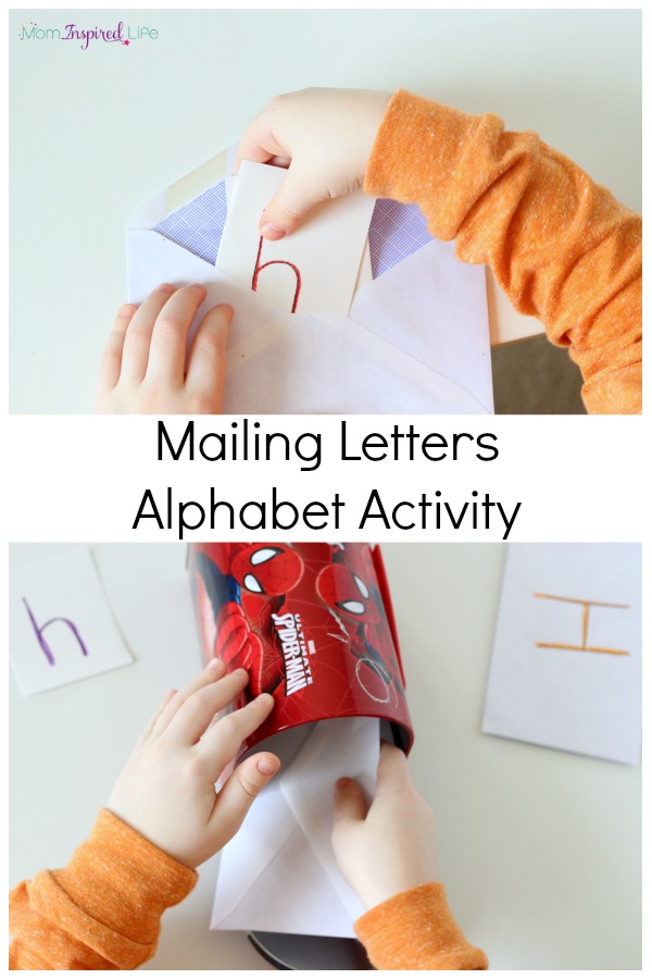 Mailing Letters Alphabet Activity. A fun way to learn the alphabet and letter sounds!