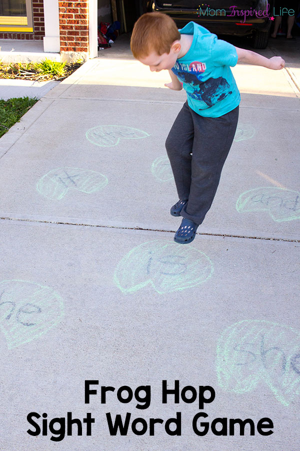This frog sight word game is a great way for preschool and kindergarten students to practice reading sight words in a fun and active way! A great gross motor activity as well!