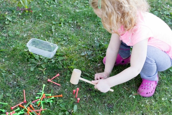A fun way to develop hand-eye coordination and fine motor skills!