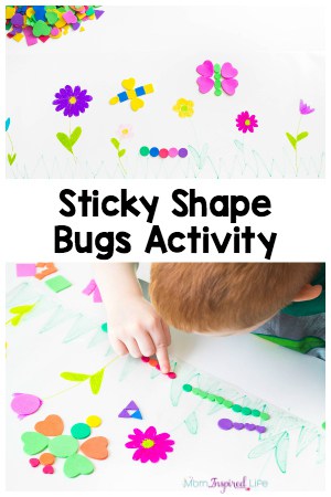 Sticky Shape Bugs Activity