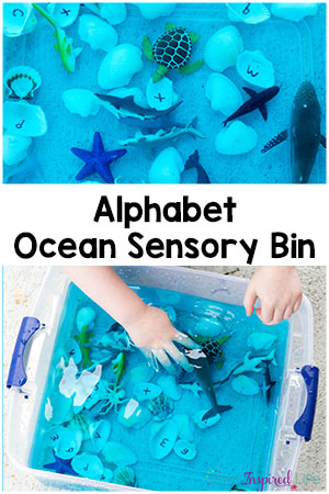 Alphabet Ocean Sensory Bin