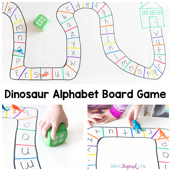 This dinosaur alphabet board game is a fun way to learn letters and a great extension activity for Goldilocks and the Three Bears.