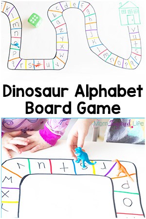 Dinosaur Alphabet Board Game