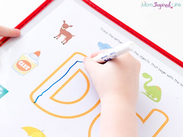 Teaching kids to write letters with these fun, letter sounds alphabet mats.