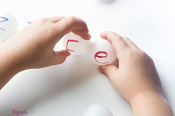 Letter matching alphabet activity that makes learning letters hands-on and engaging!