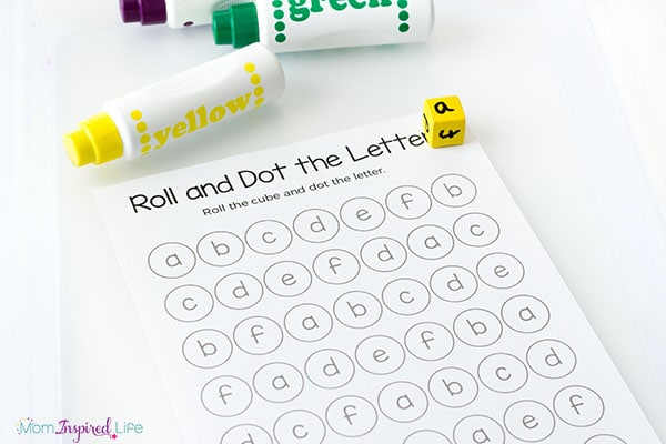 Kids will love learning letters with dot markers! 