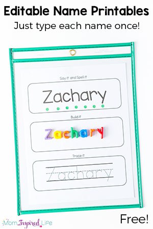 Free Editable Name Tracing Printable Worksheets for Name Practice
