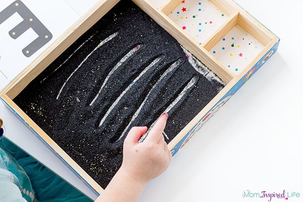 A hands-on pre-writing activity for toddlers and preschoolers.