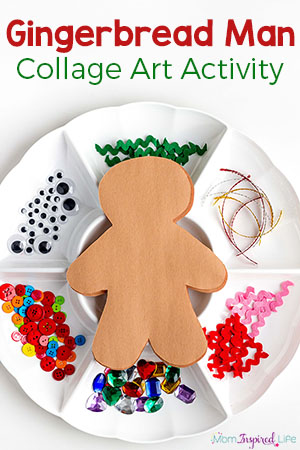 Decorate a Gingerbread Man Art Activity for Kids