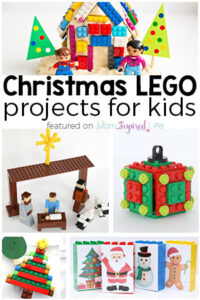 LEGO Christmas projects for kids. LEGO ornaments, LEGO crafts, LEGO advent activities and more!