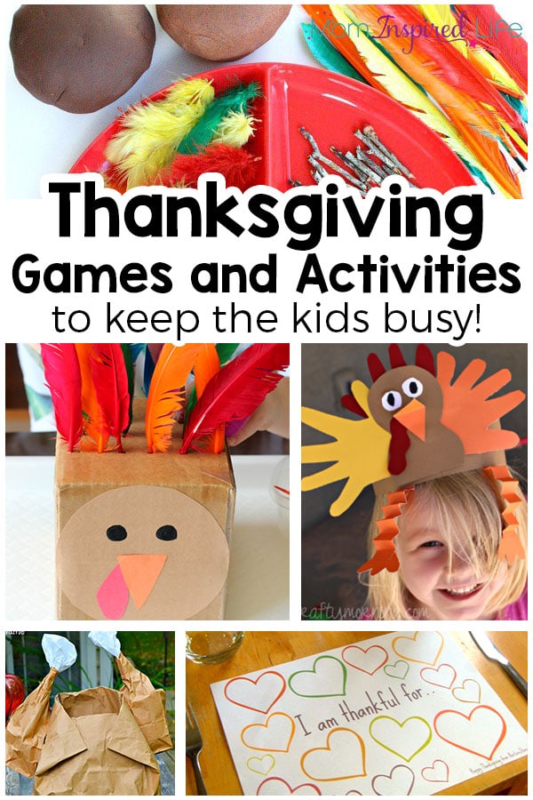 Thanksgiving games and activities for young kids!