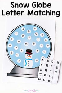 This snowman alphabet activity is such a fun winter activity for preschoolers!