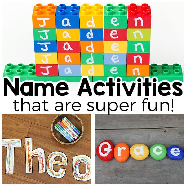 Teaching names to kids is fun and engaging with these name activities.