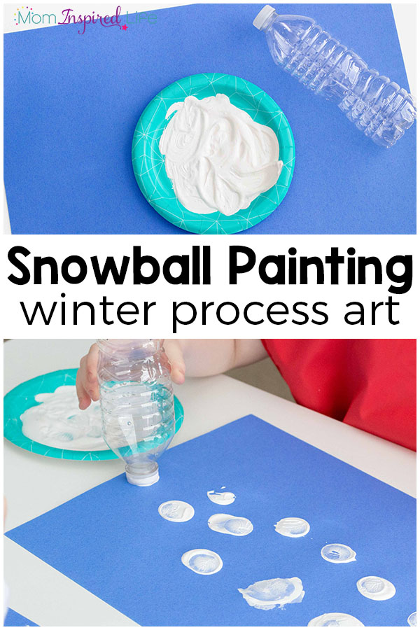 This winter art project for kids is a super fun process art painting activity that kids really enjoy!