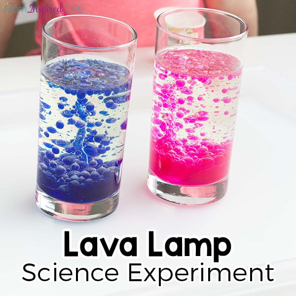 Lava lamp experiment for kids. An exciting science experiment for kids of all ages. 
