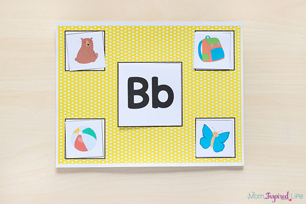 Printable letter sounds sorting mats.