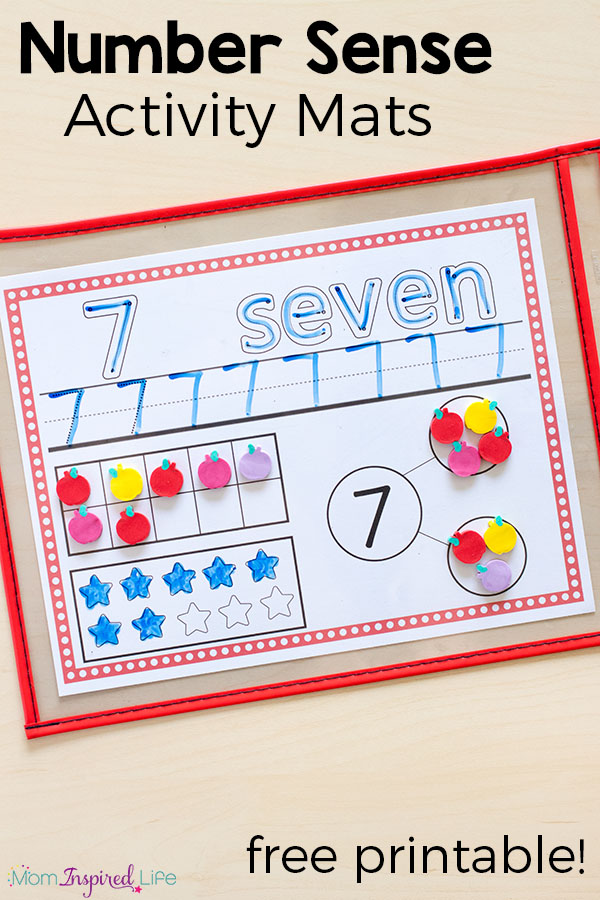 Number sense is so important. That's why I made these number sense activity mats for my kids. Make learning numbers hands-on and engaging for your kids too!