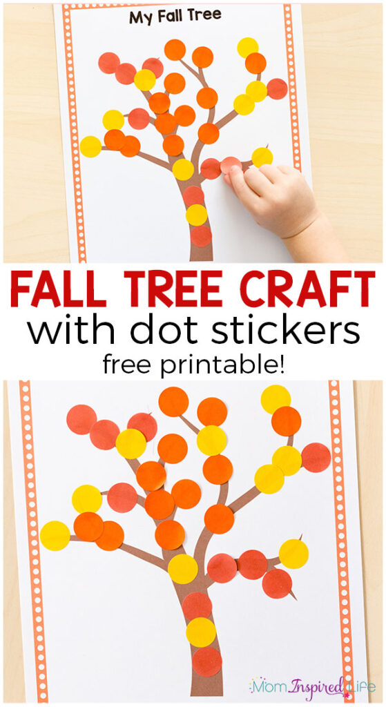 Easy fall craft for toddlers and preschoolers. This fall art activity also develops fine motor skills!