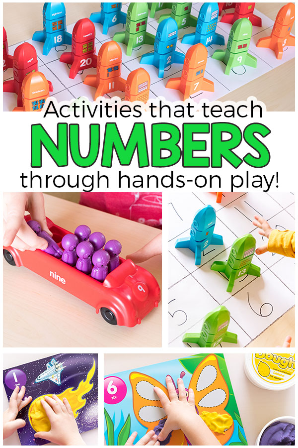 These number activities for preschoolers are sure to be a hit! Make learning numbers fun and playful!