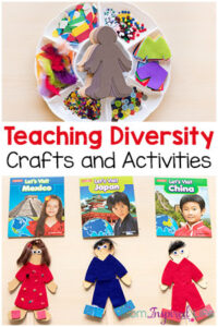 Teaching diversity to young children with crafts and activities that are fun!