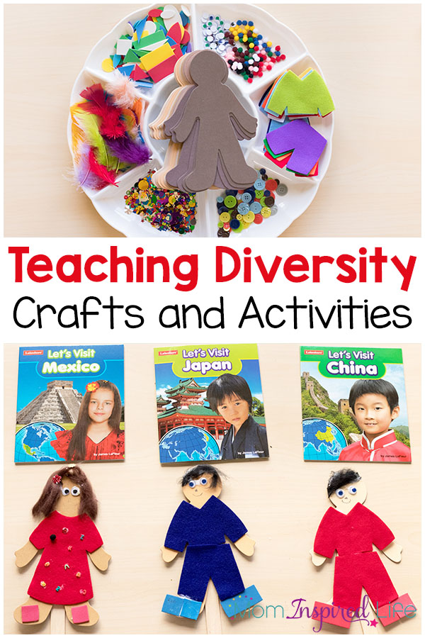 Teaching diversity to young children with crafts and activities that are fun!