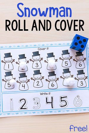 Snowman Roll and Cover Mats