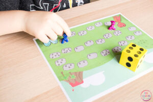 Dinosaur Board Game Counting Free Printable Activity